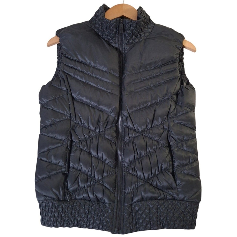 Nike Cascade Full Zip Goose Down Puffer Vest Women's Medium Black 541414-011